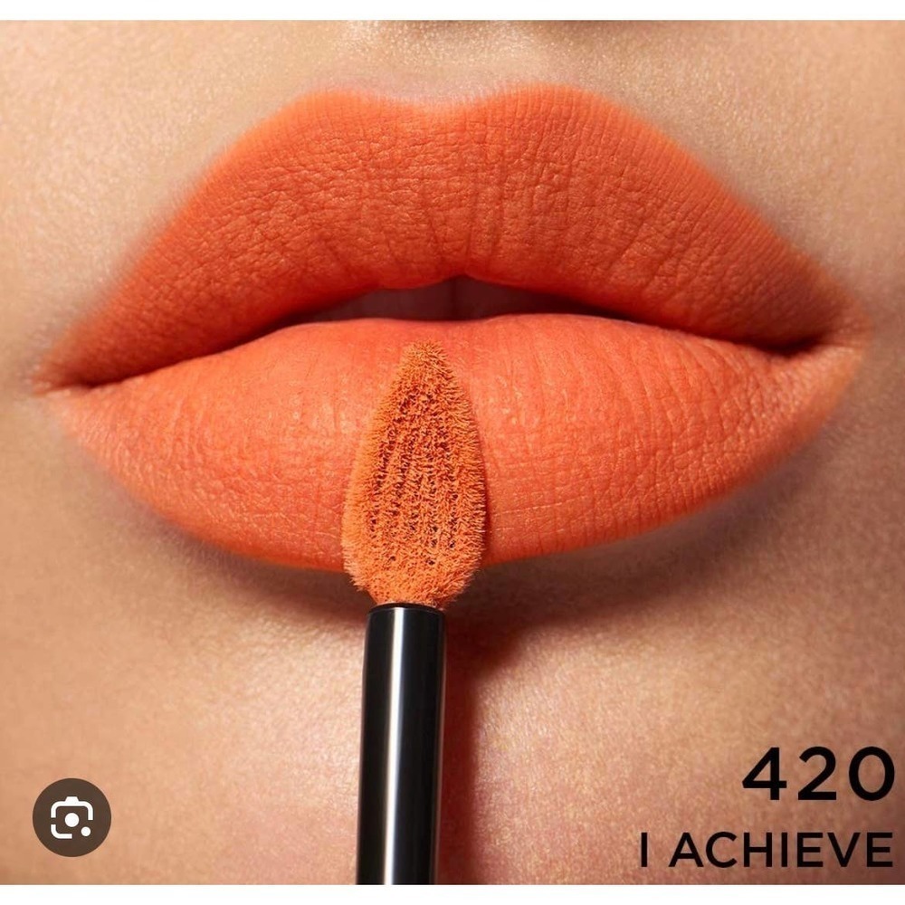 NEW Loreal color riche matte liquid lipstick lip stain 420 I Achieve orange fall
